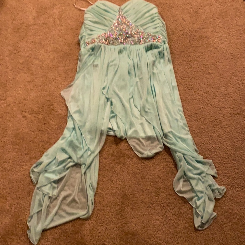 Aqua homecoming dress